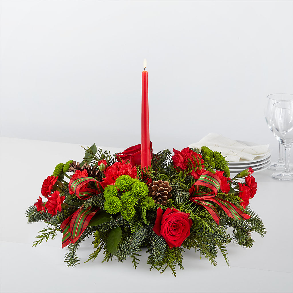 By the Candlelight Centerpiece – Wade Florists Llc, Saint Louis MO