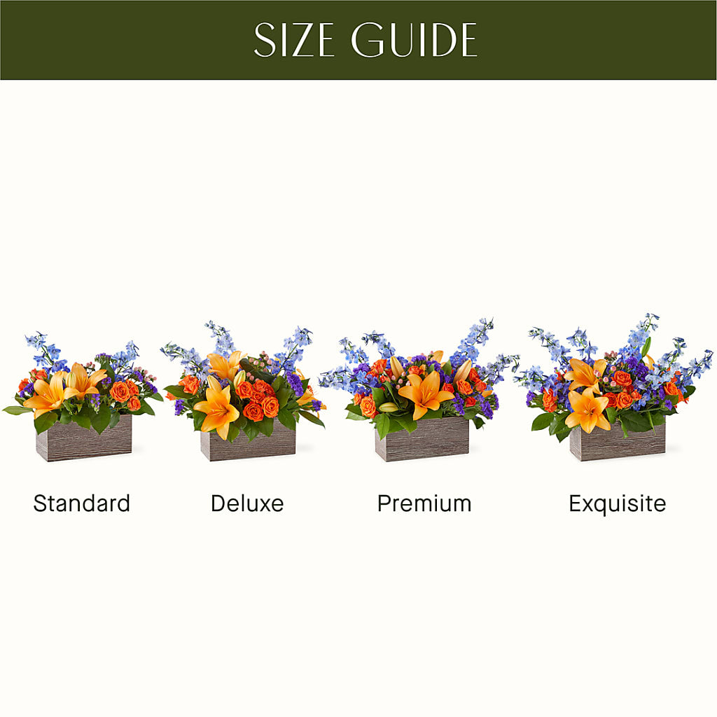 Radiant Citrus Box Bouquet – Wade Florists Llc, Saint Louis MO