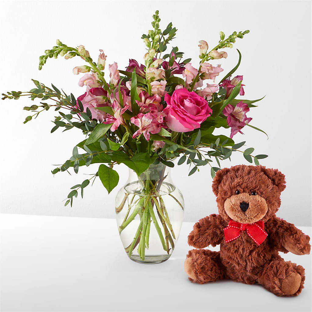 Happily Ever After Bouquet & Bear Set – Wade Florists Llc, Saint Louis MO