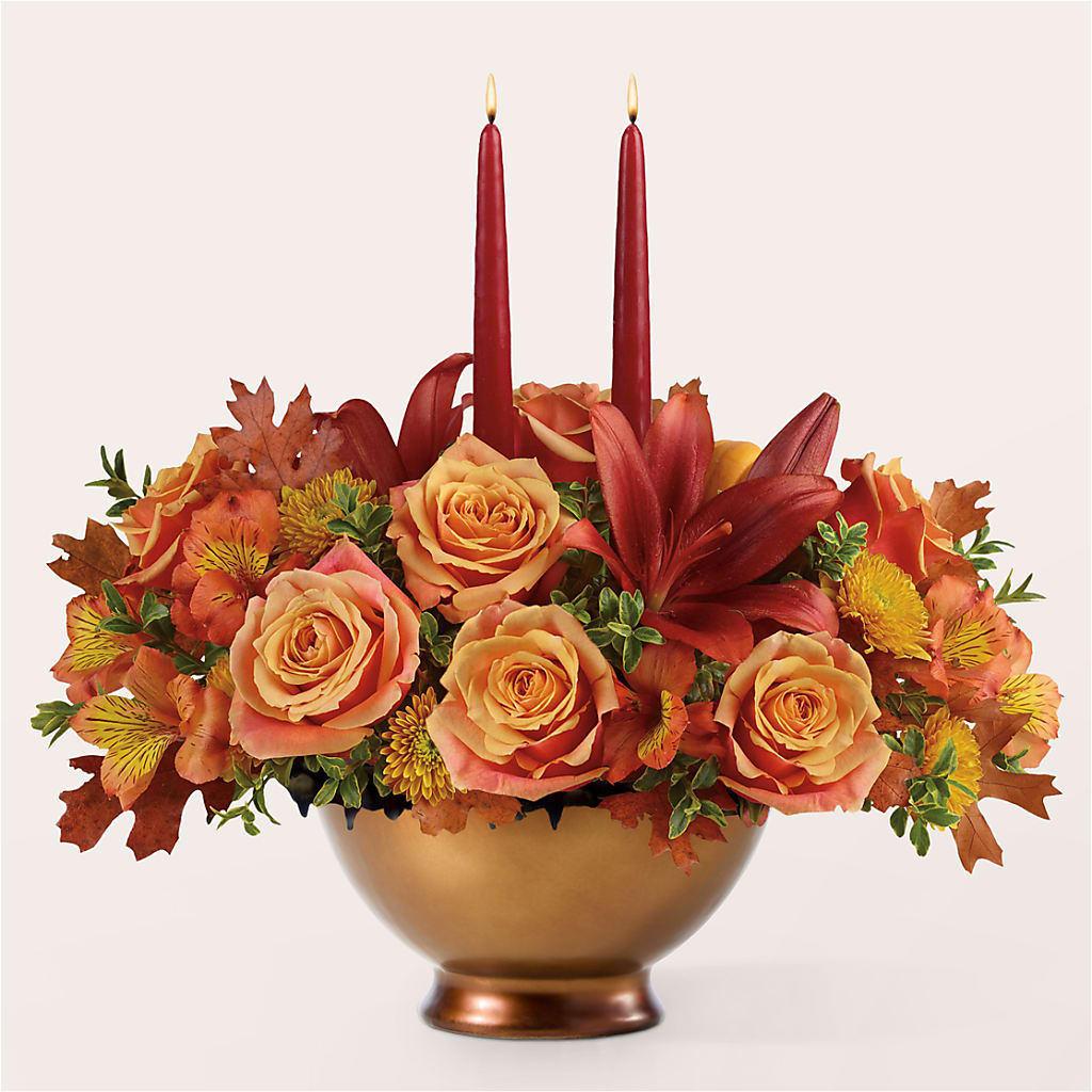 Harvest Table Centerpiece – Wade Florists Llc, Saint Louis MO
