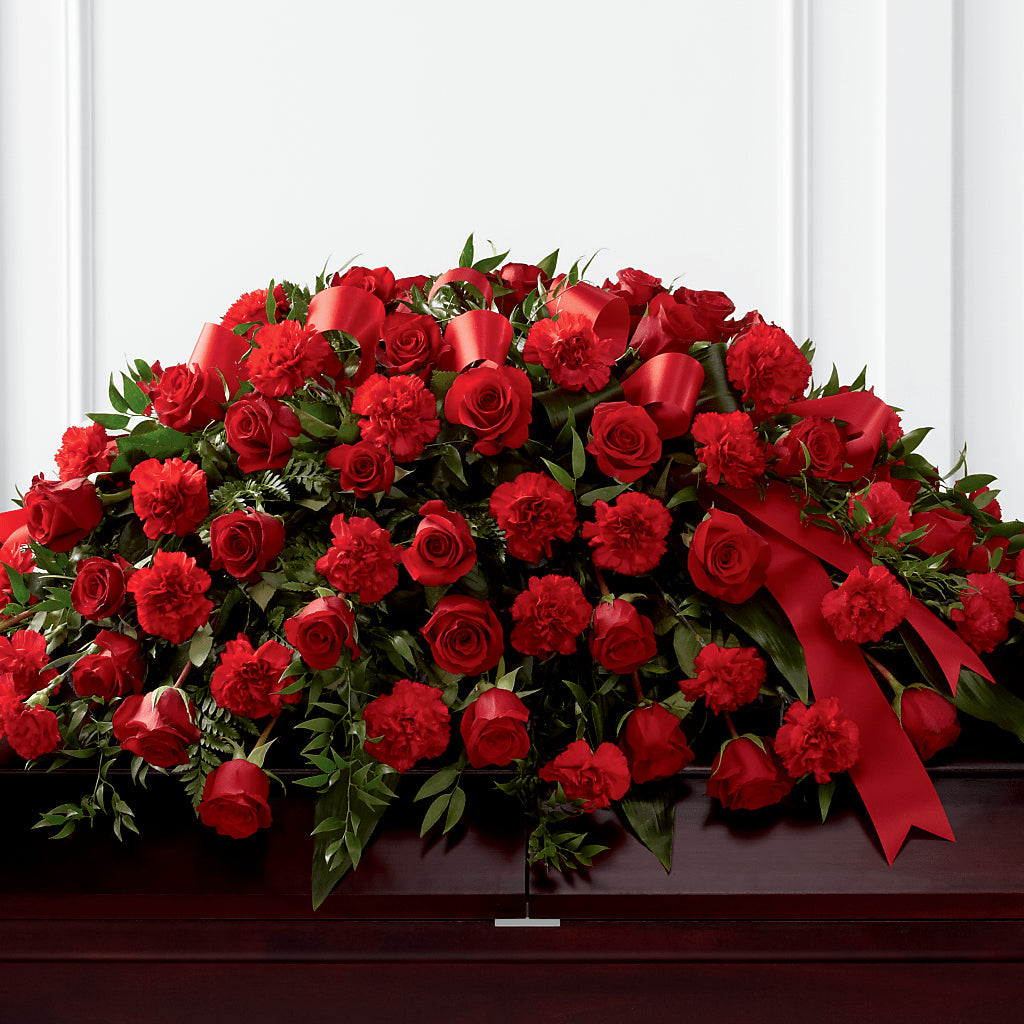 Tribute of Life Casket Spray – Wade Florists Llc, Saint Louis MO