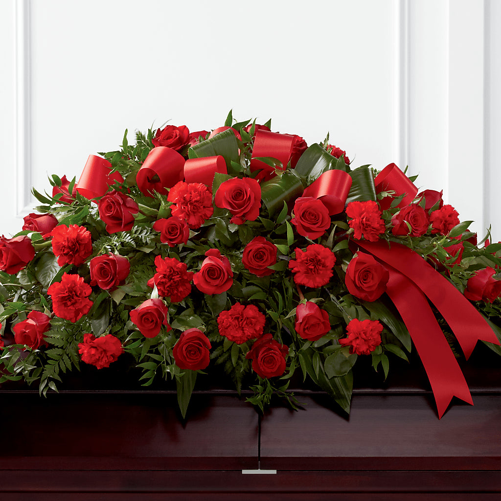 Tribute of Life Casket Spray – Wade Florists Llc, Saint Louis MO