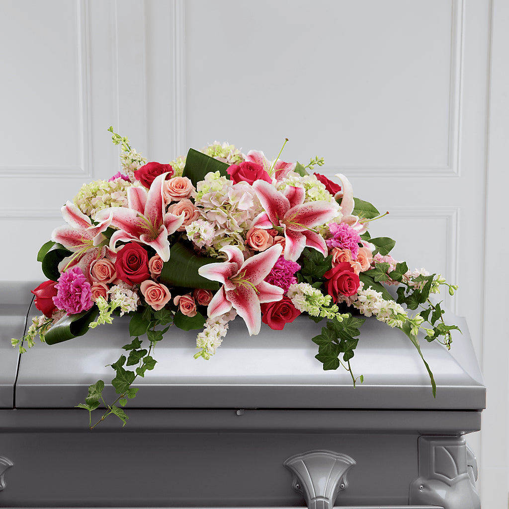 Splendid Grace Casket Spray – Wade Florists Llc, Saint Louis MO