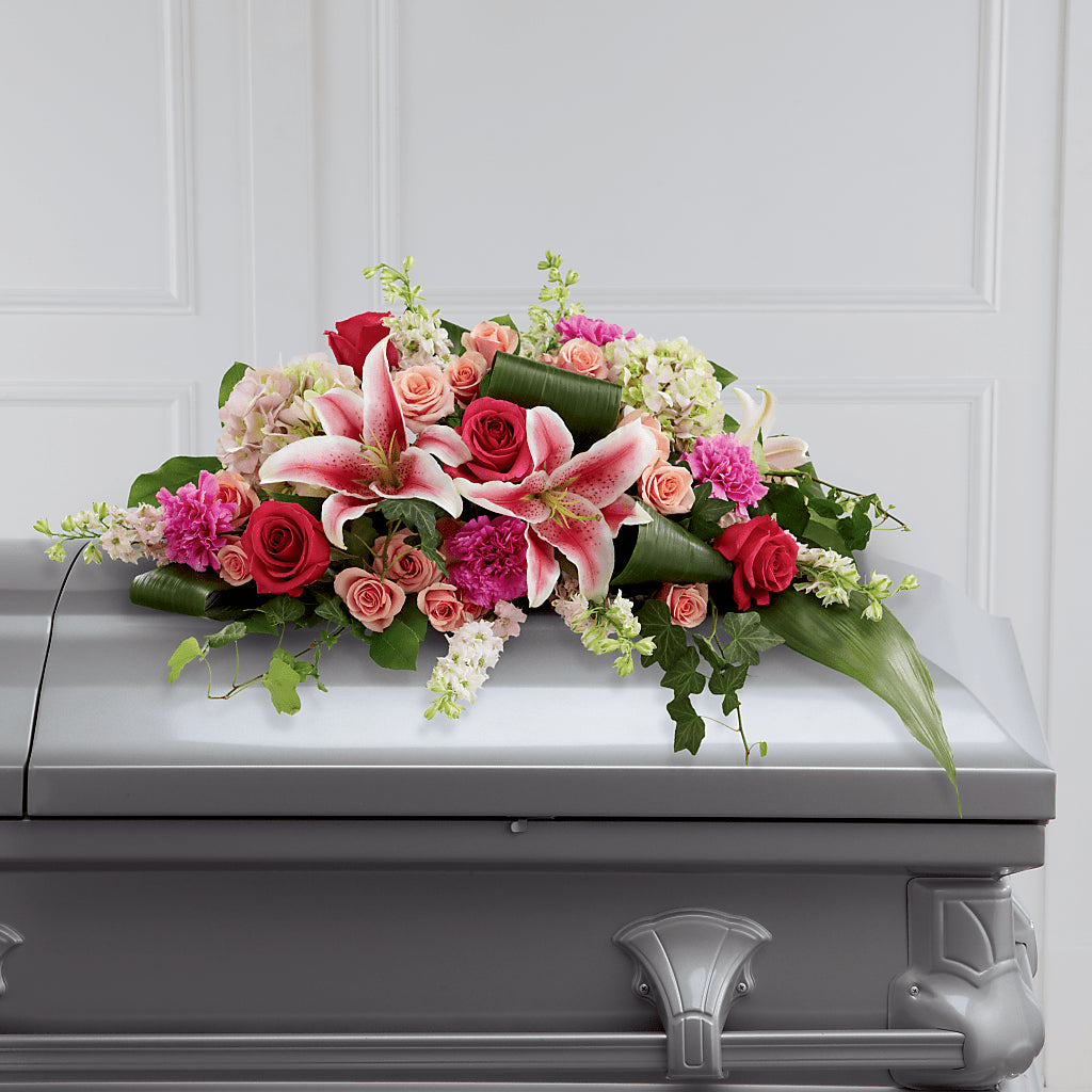 Splendid Grace Casket Spray – Wade Florists Llc, Saint Louis MO