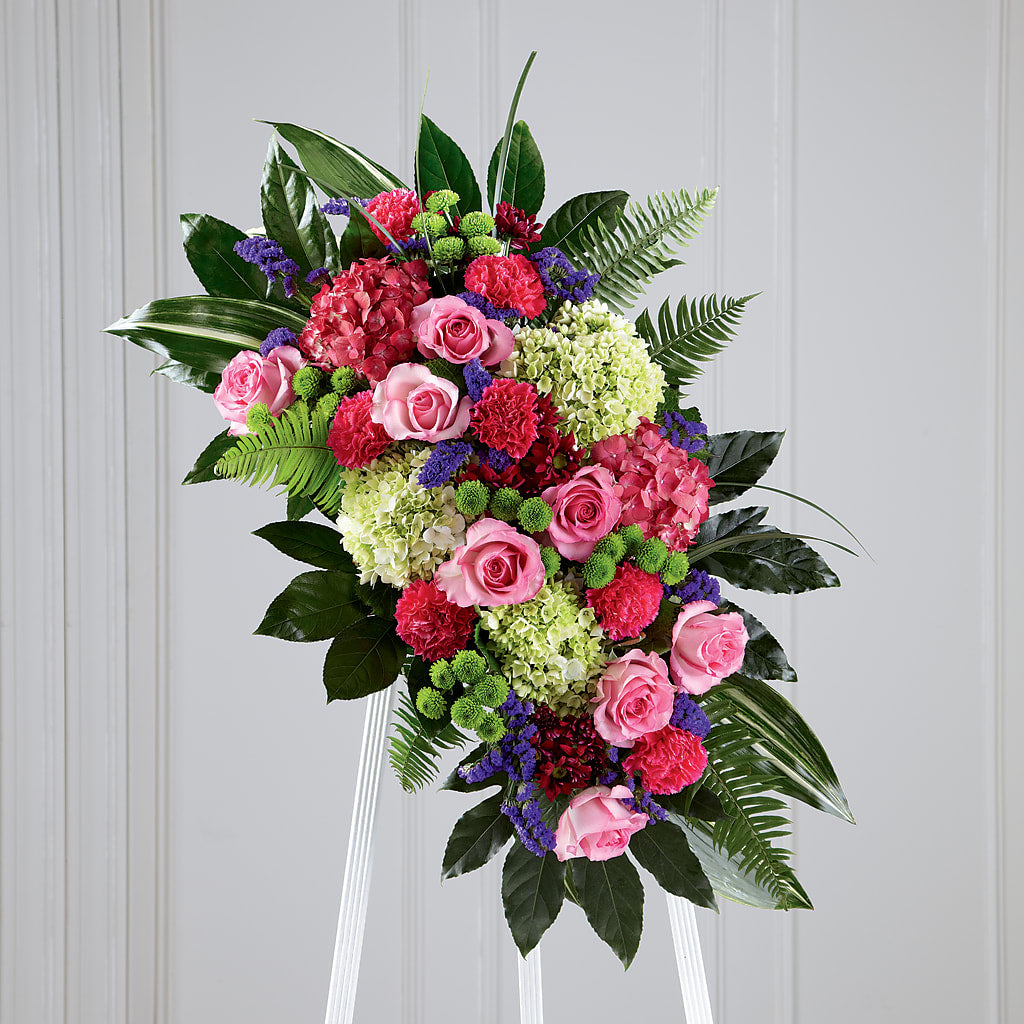 Refreshing Mix Standing Spray – Wade Florists Llc, Saint Louis MO