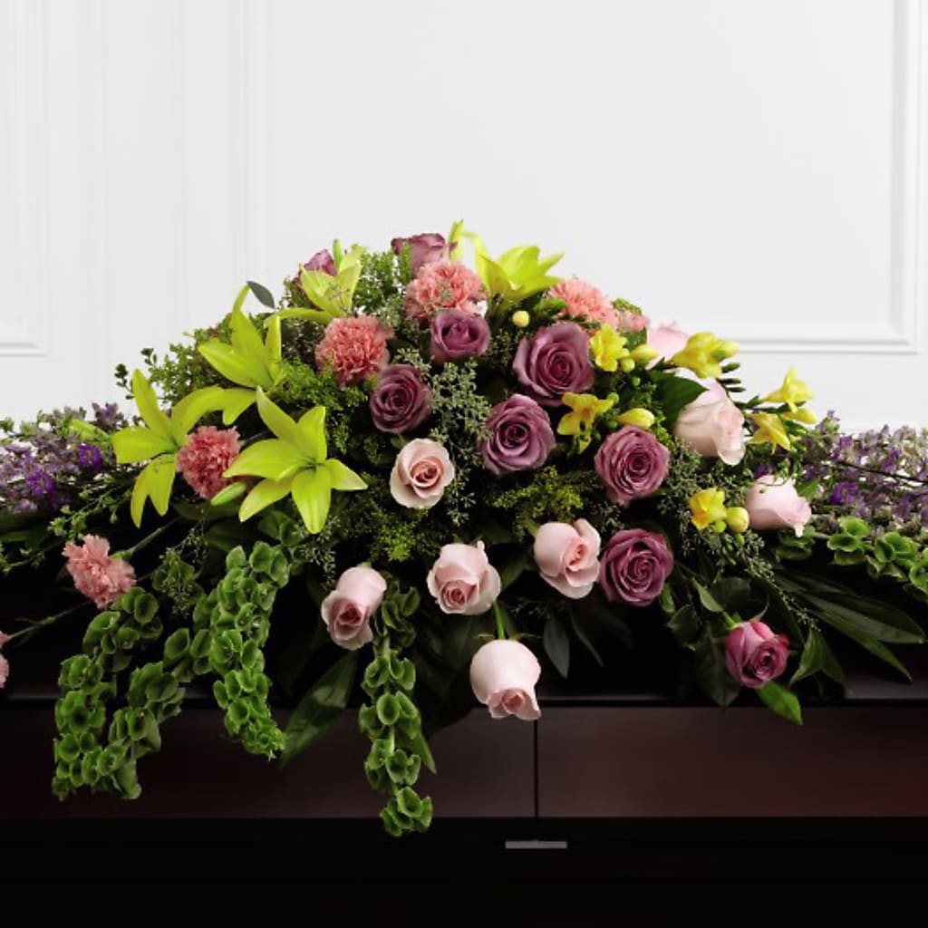 Forever Beloved Casket Spray – Wade Florists Llc, Saint Louis MO