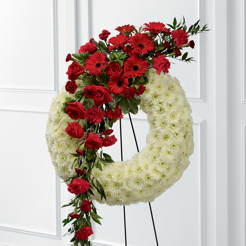 Graceful Tribute Wreath – Wade Florists Llc, Saint Louis MO