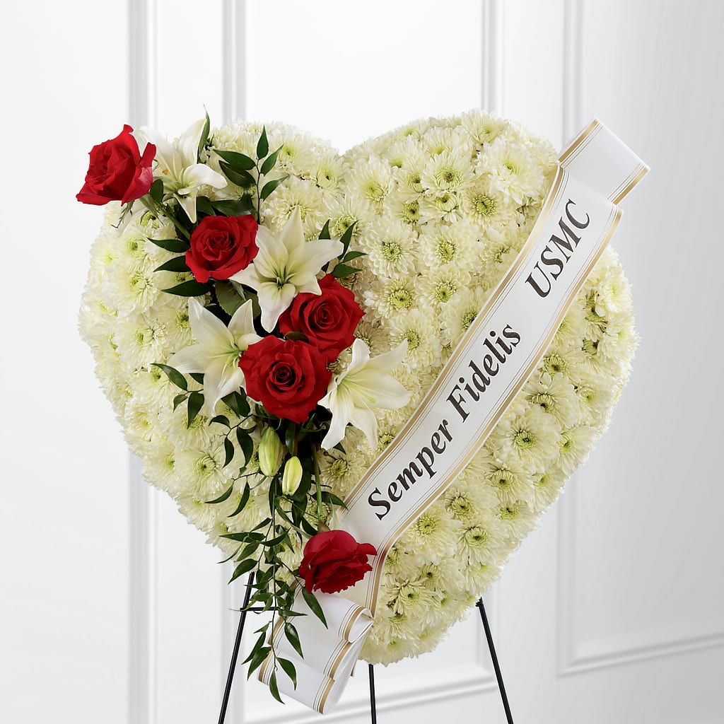 Heartfelt Hero Standing Heart – Wade Florists Llc, Saint Louis MO