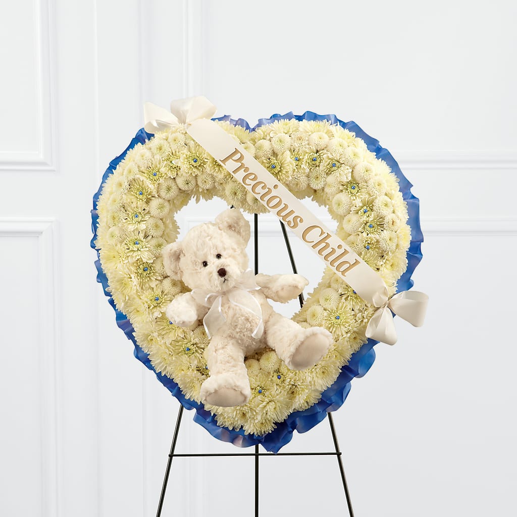 Precious Child Standing Heart – Wade Florists Llc, Saint Louis MO