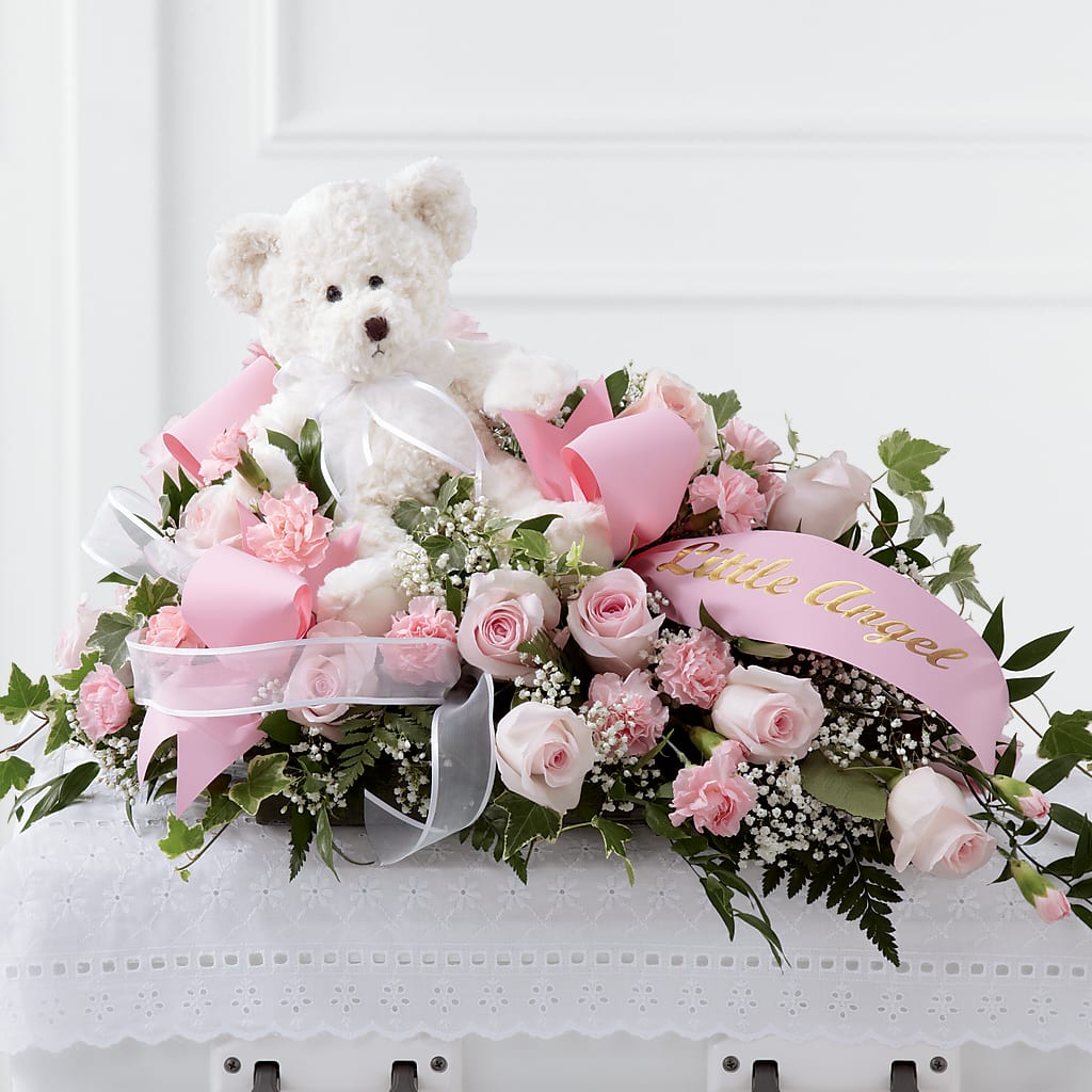 Touch of Sympathy Casket Spray – Wade Florists Llc, Saint Louis MO
