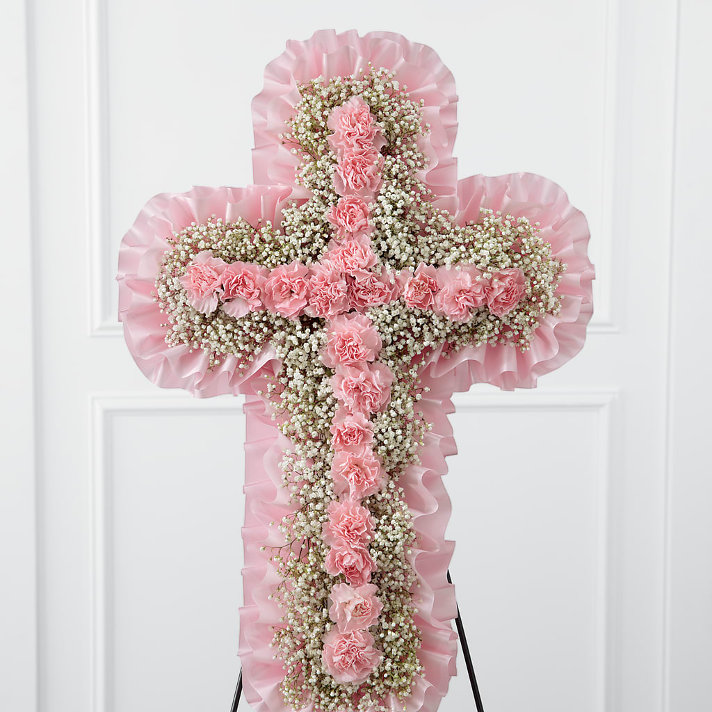 Angel's Cross Easel – Wade Florists Llc, Saint Louis MO