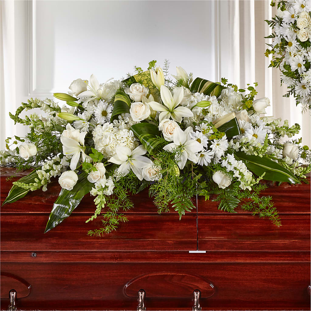 Abundance Casket Spray – Wade Florists Llc, Saint Louis MO