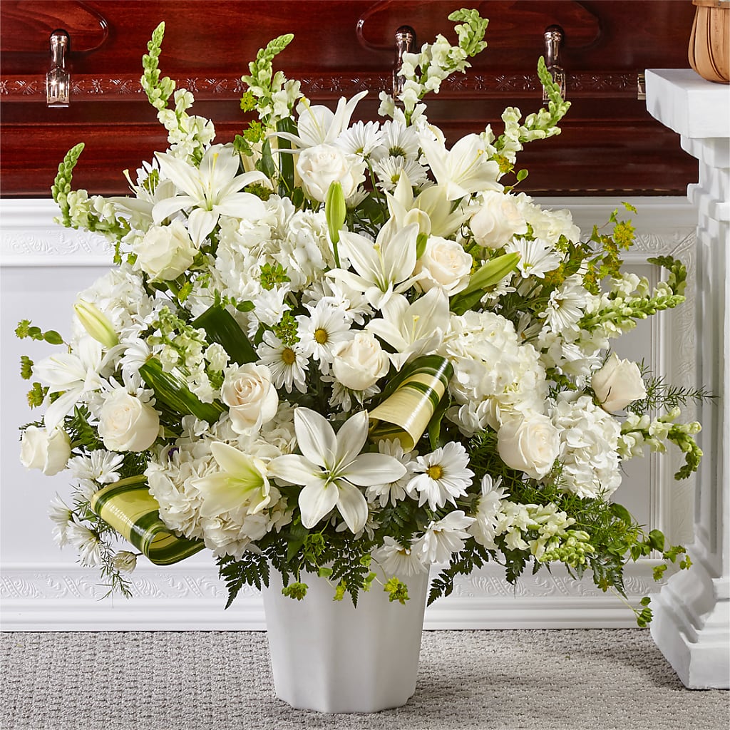 Thoughts of Tranquility Floor Basket – Wade Florists Llc, Saint Louis MO