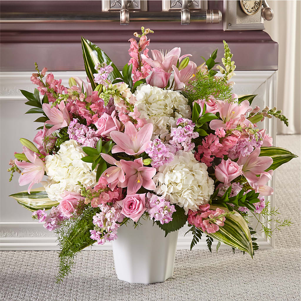 Simply Serene Floor Basket – Wade Florists Llc, Saint Louis MO