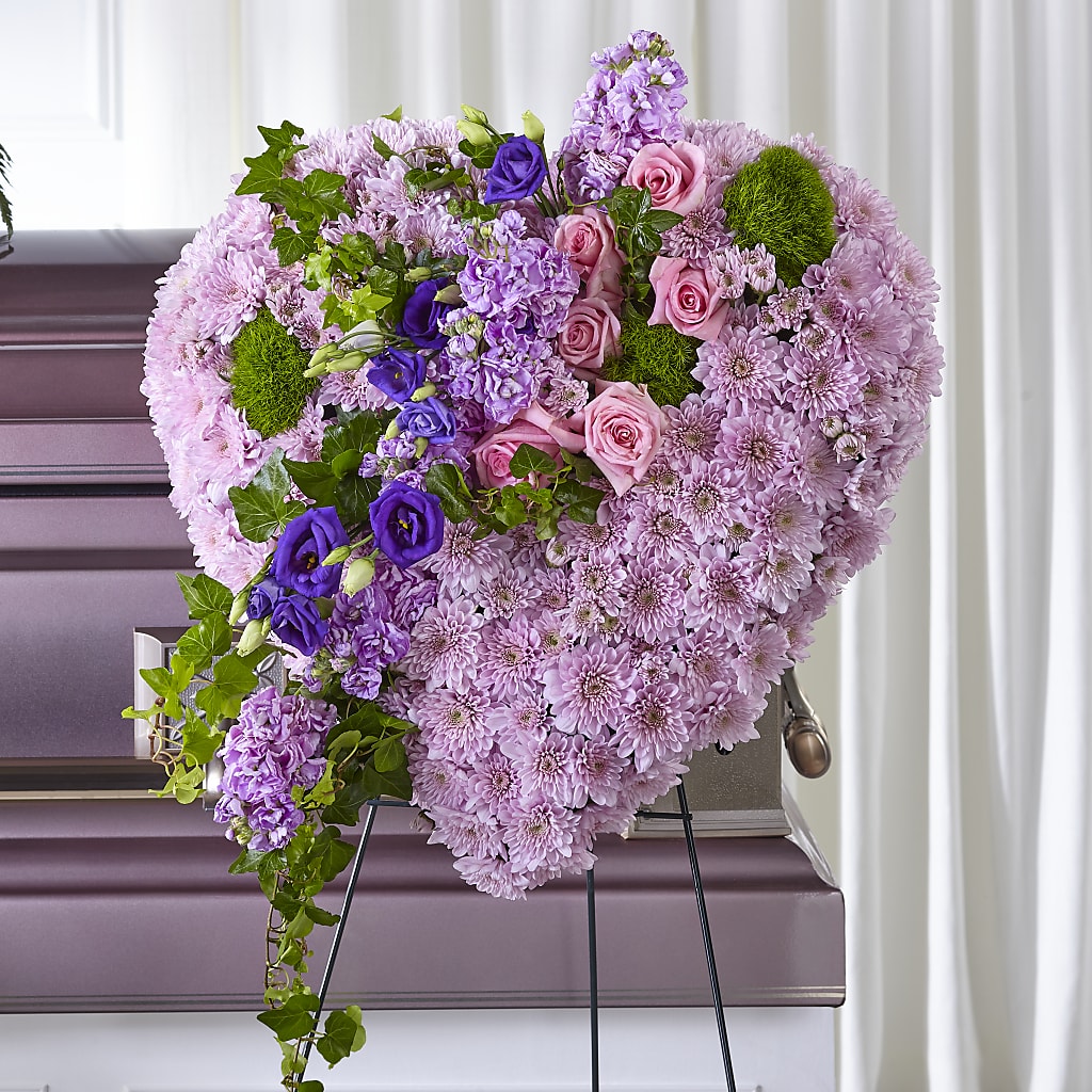 Treasured Love Standing Heart – Wade Florists Llc, Saint Louis MO
