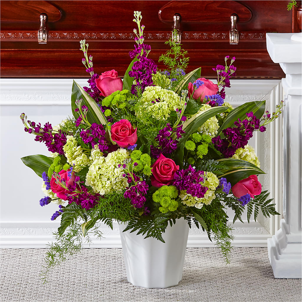 Beautiful Horizons Floor Basket – Wade Florists Llc, Saint Louis MO