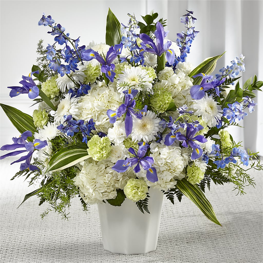 Soft Serenity Floor Basket – Wade Florists Llc, Saint Louis MO
