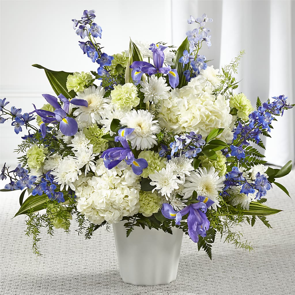 Soft Serenity Floor Basket – Wade Florists Llc, Saint Louis MO