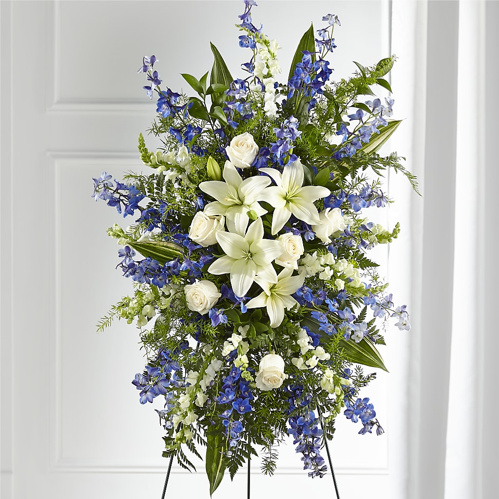 Faithful Friend Standing Spray – Wade Florists Llc, Saint Louis MO