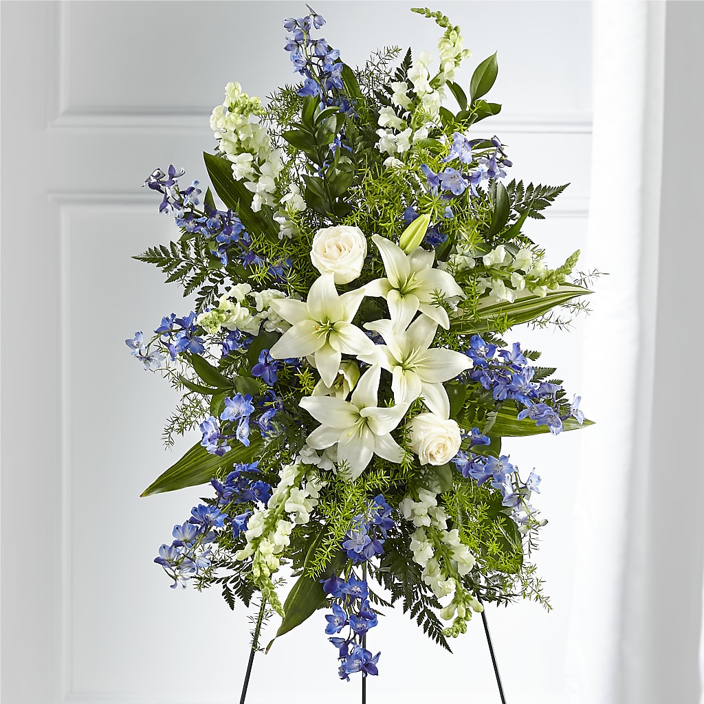 Faithful Friend Standing Spray – Wade Florists Llc, Saint Louis MO