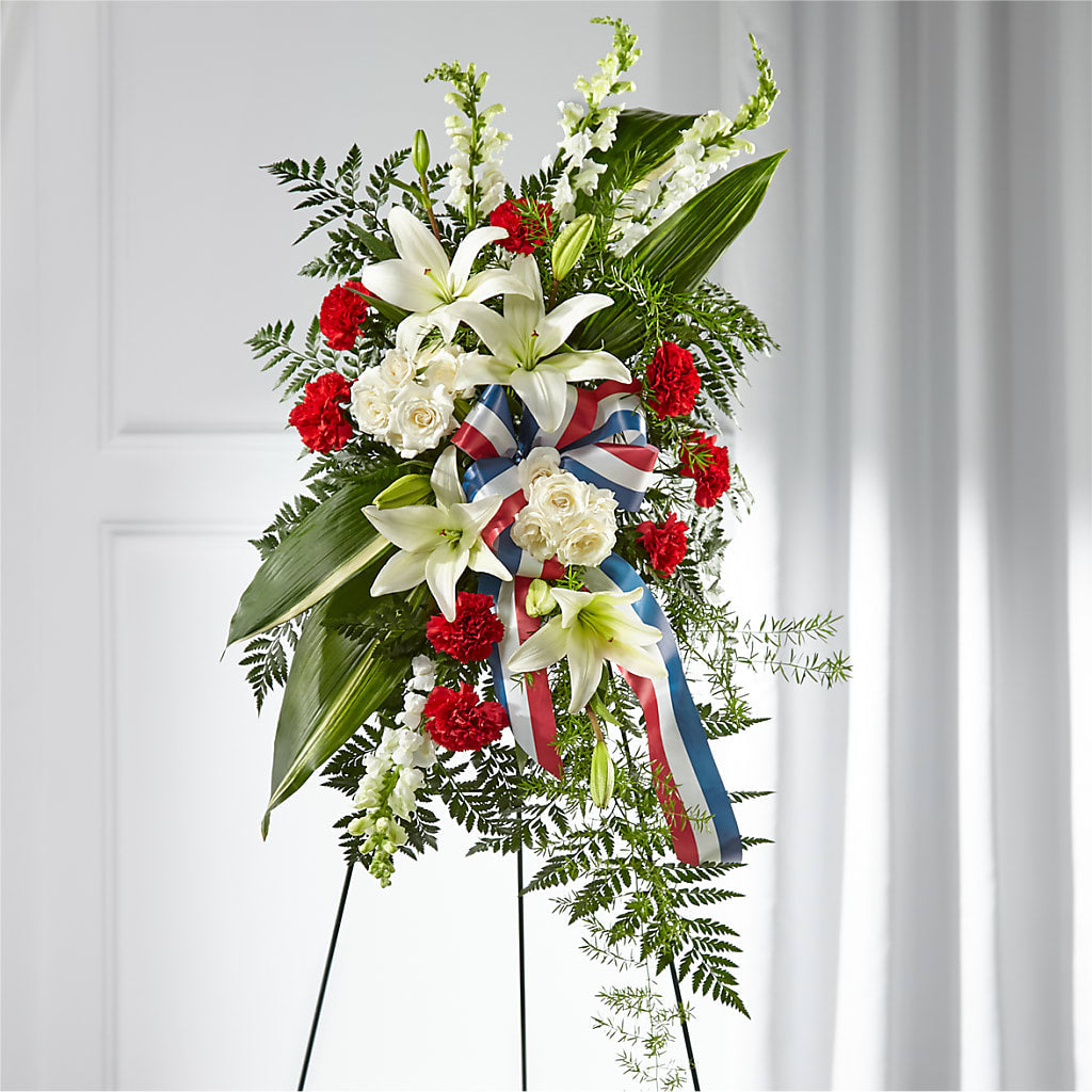 Stars of Life Standing Spray – Wade Florists Llc, Saint Louis MO