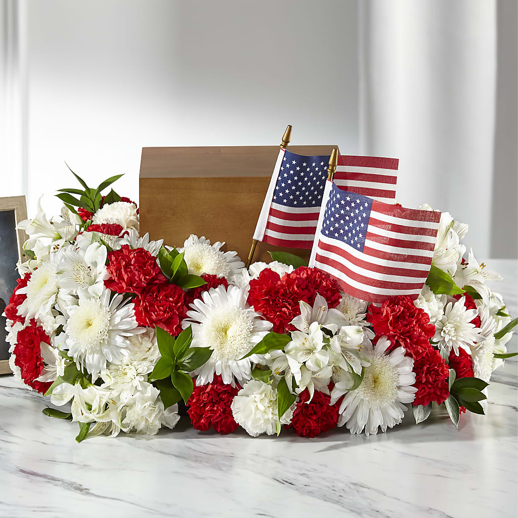 Spirit of Patriotism Cremation Adornment – Wade Florists Llc, Saint Louis MO