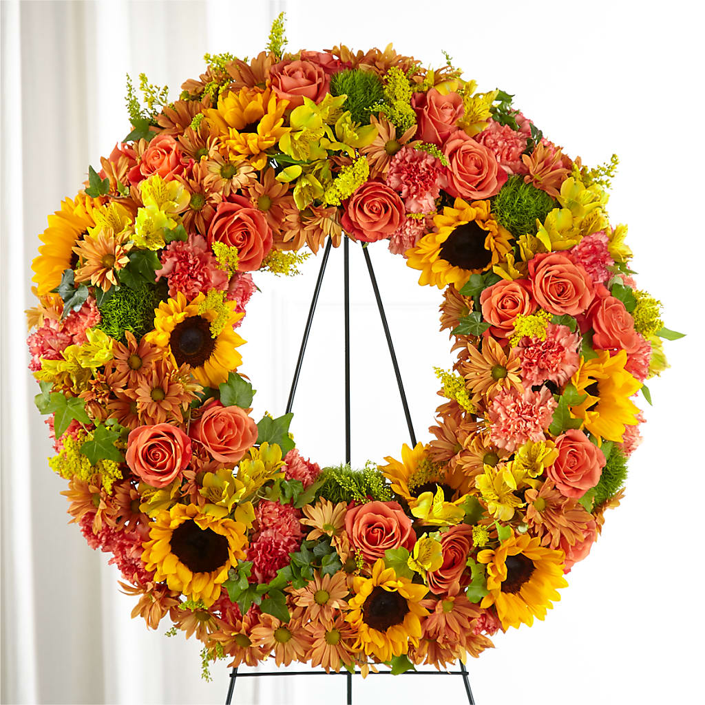 Autumnal Memories Wreath (Standard) – Wade Florists Llc, Saint Louis MO