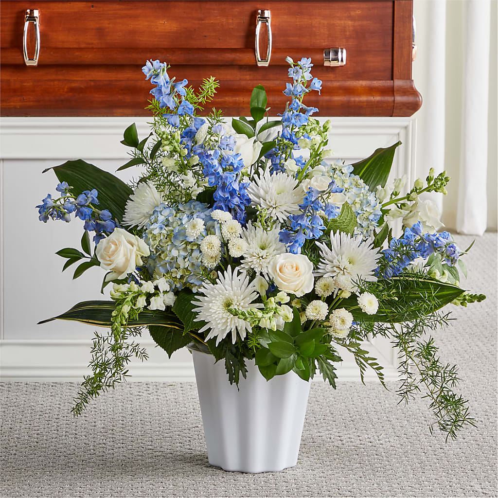 Everlasting Memories Floor Basket – Wade Florists Llc, Saint Louis MO
