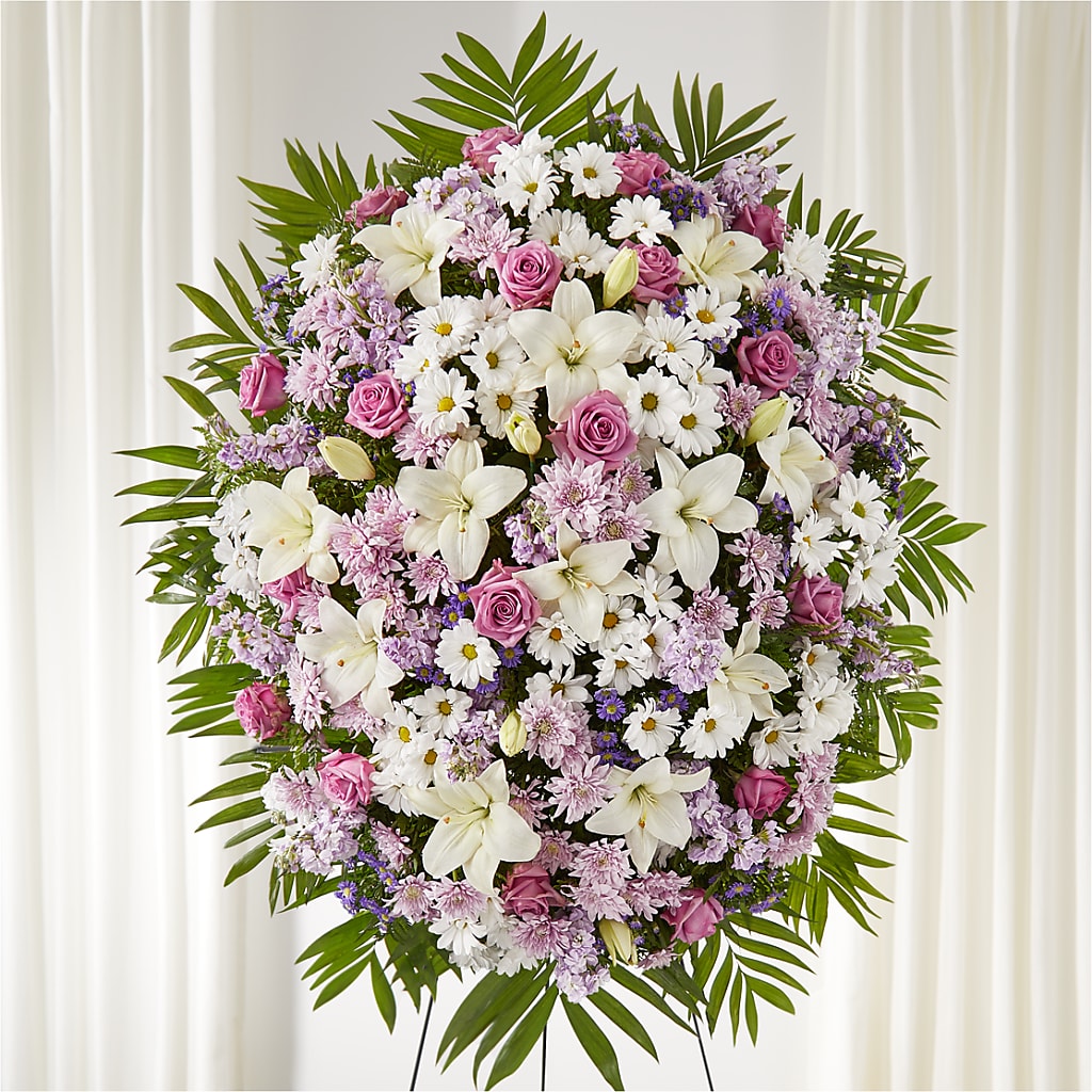Surrounded by Love Standing Spray – Wade Florists Llc, Saint Louis MO
