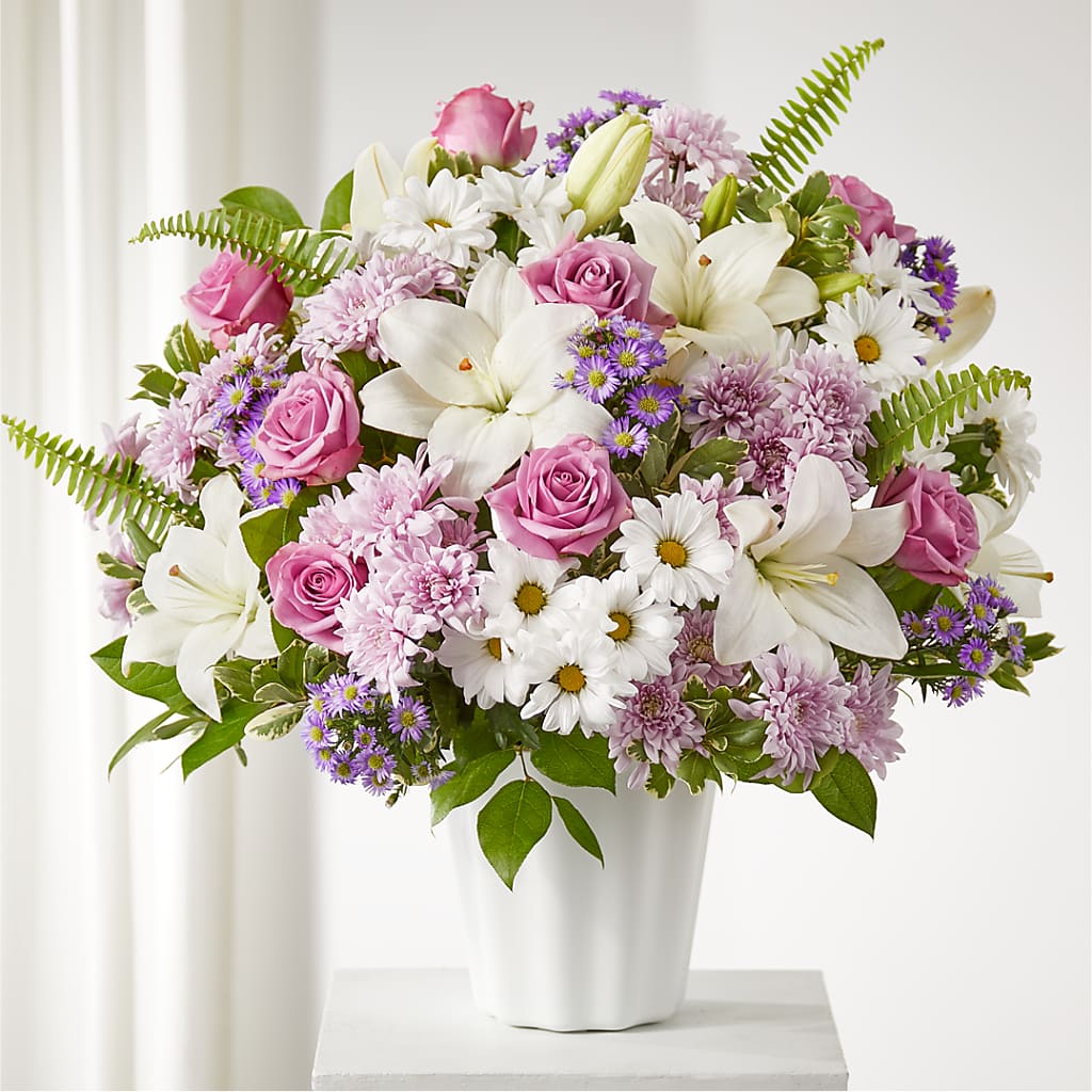 Warmest Thoughts Tabletop Basket – Wade Florists Llc, Saint Louis MO