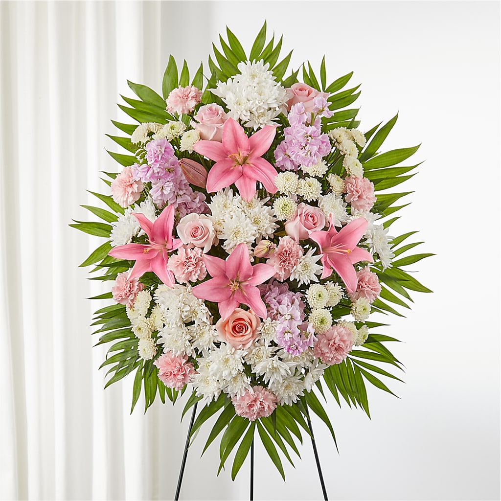 Offering Solace Standing Spray – Wade Florists Llc, Saint Louis MO