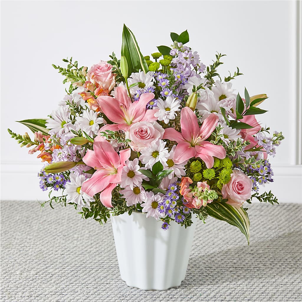 Abundant Compassion Floor Basket – Wade Florists Llc, Saint Louis MO
