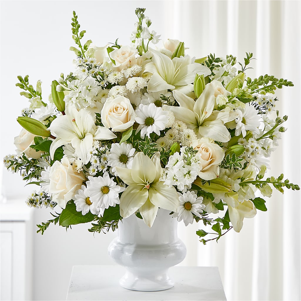 Uplifting Urn Arrangement – Wade Florists Llc, Saint Louis MO