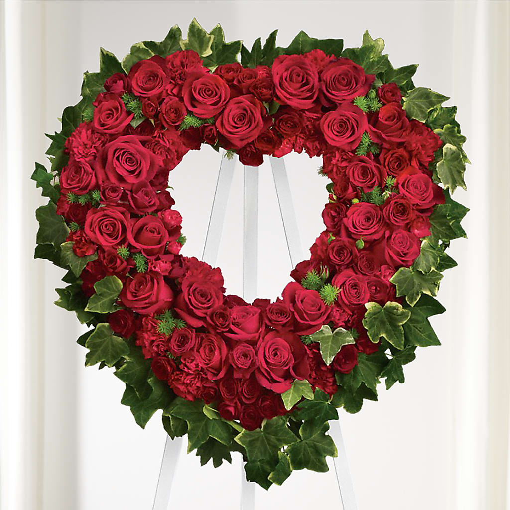 Wholehearted Standing Spray – Wade Florists Llc, Saint Louis MO