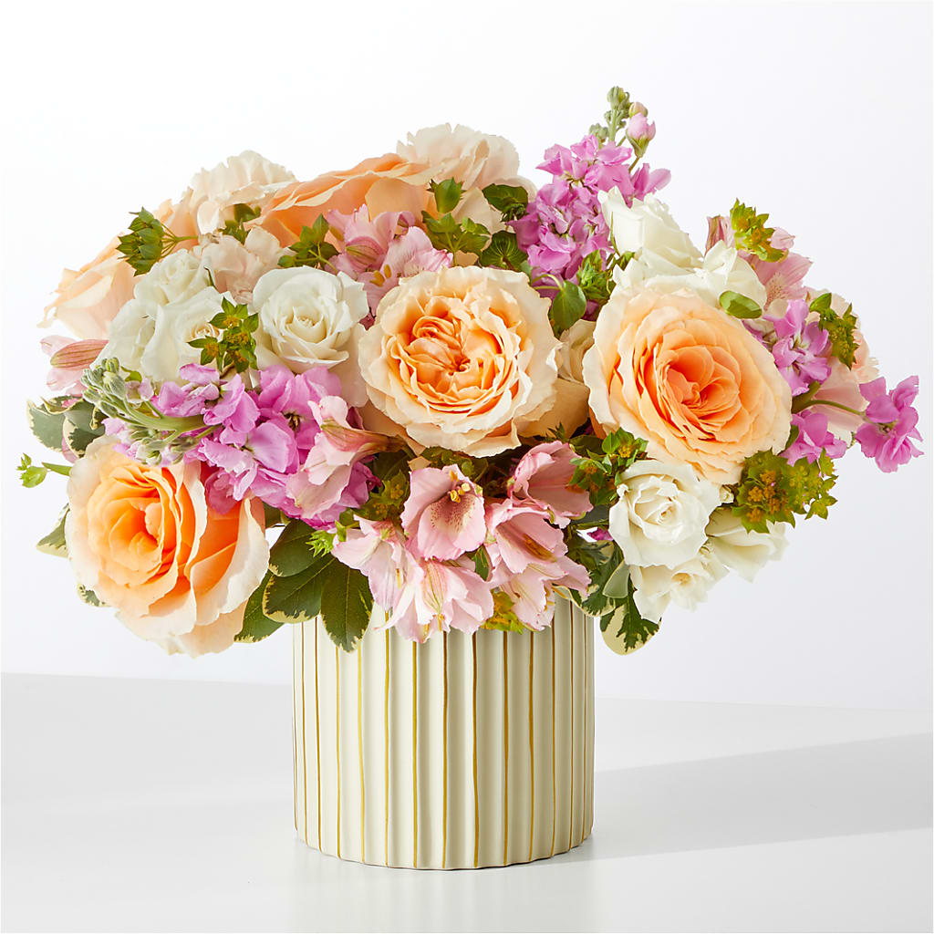 Paradise Bouquet with Ivory Vase – Wade Florists Llc, Saint Louis MO