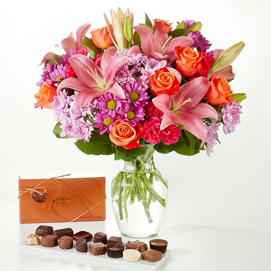 One and Only Bouquet and Chocolate Bundle – Wade Florists Llc, Saint Louis MO
