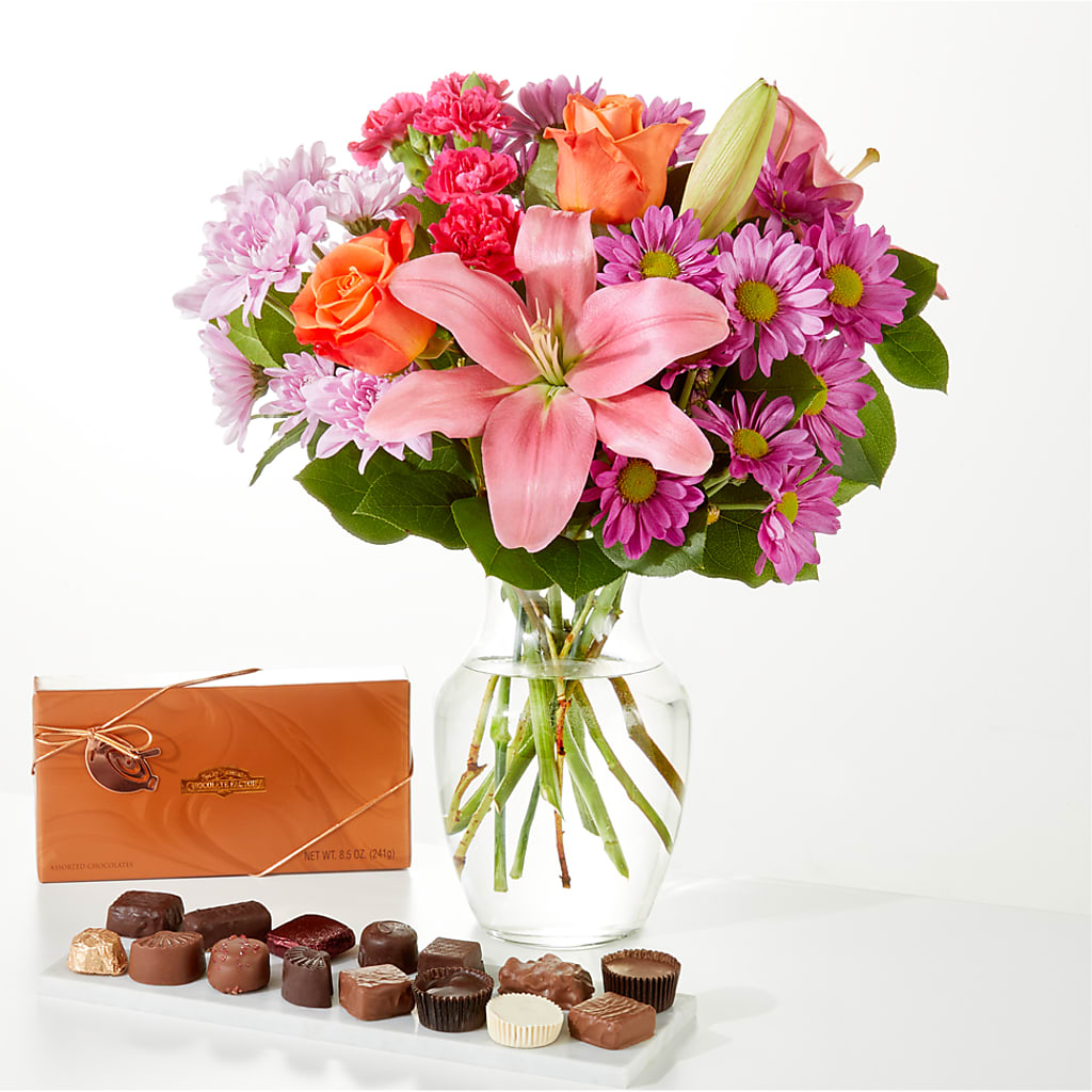 One and Only Bouquet and Chocolate Bundle – Wade Florists Llc, Saint Louis MO