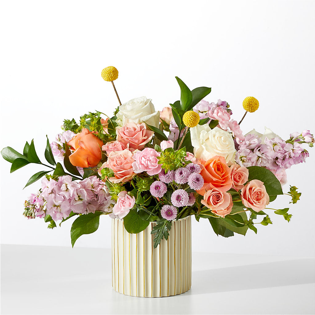 French Market Bouquet with Ivory Vase – Wade Florists Llc, Saint Louis MO