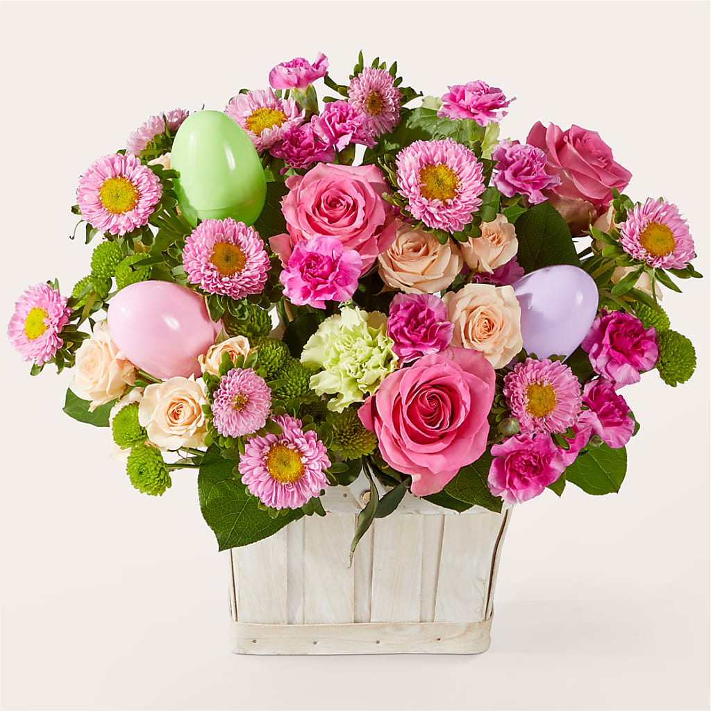 Get Eggcited Basket – Wade Florists Llc, Saint Louis MO