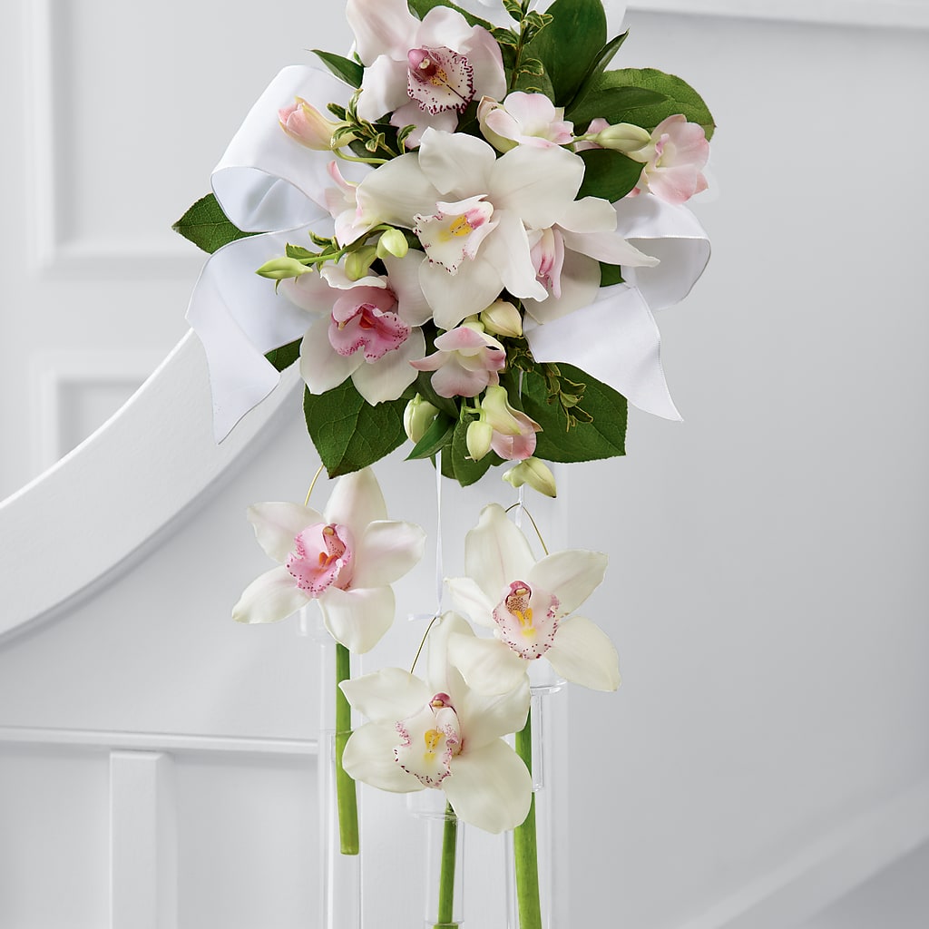 Perfect Entrance Pew Arrangement – Wade Florists Llc, Saint Louis MO