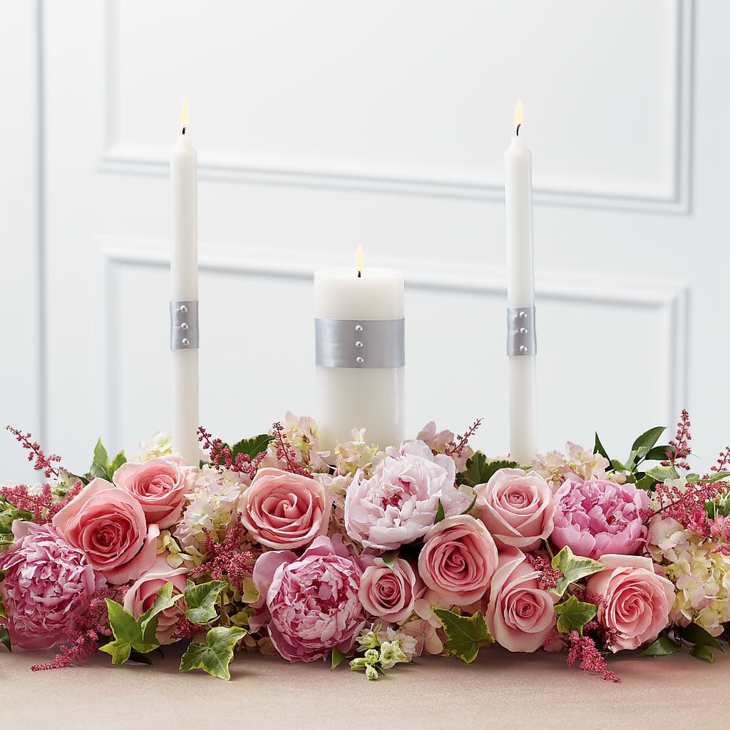 Worldwide Romance Unity Candle Arrangement – Wade Florists Llc, Saint Louis MO