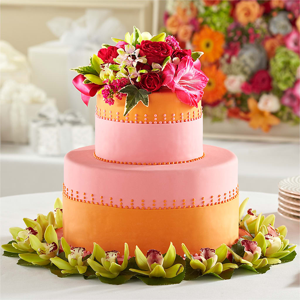 Sweet Citrus Cake Decor – Wade Florists Llc, Saint Louis MO