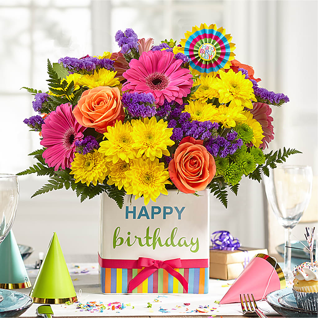Birthday Brights Bouquet –  Wade Florists Llc, Saint Louis MO