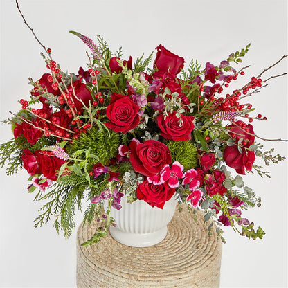Big Red Bow Bouquet –  Wade Florists Llc, Saint Louis MO