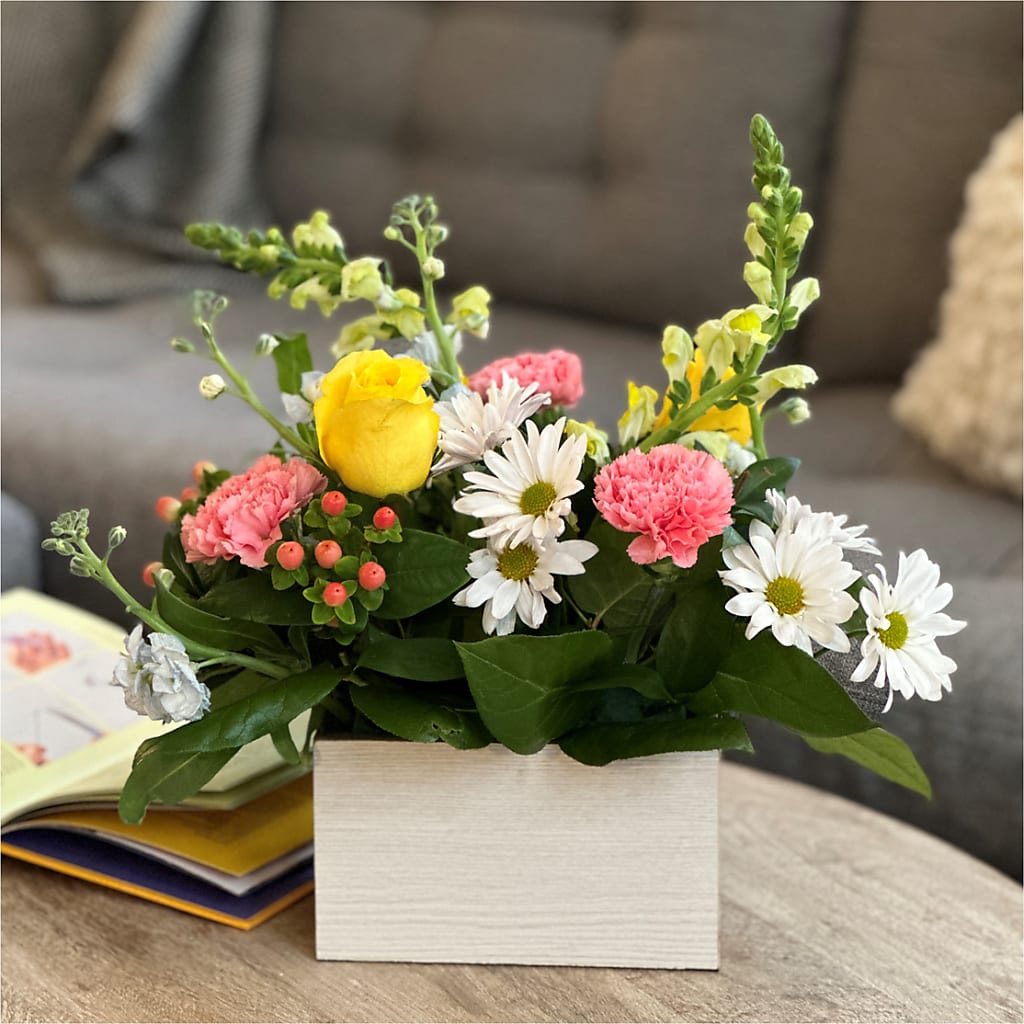 Sun Salutation Box Bouquet –  Wade Florists Llc, Saint Louis MO