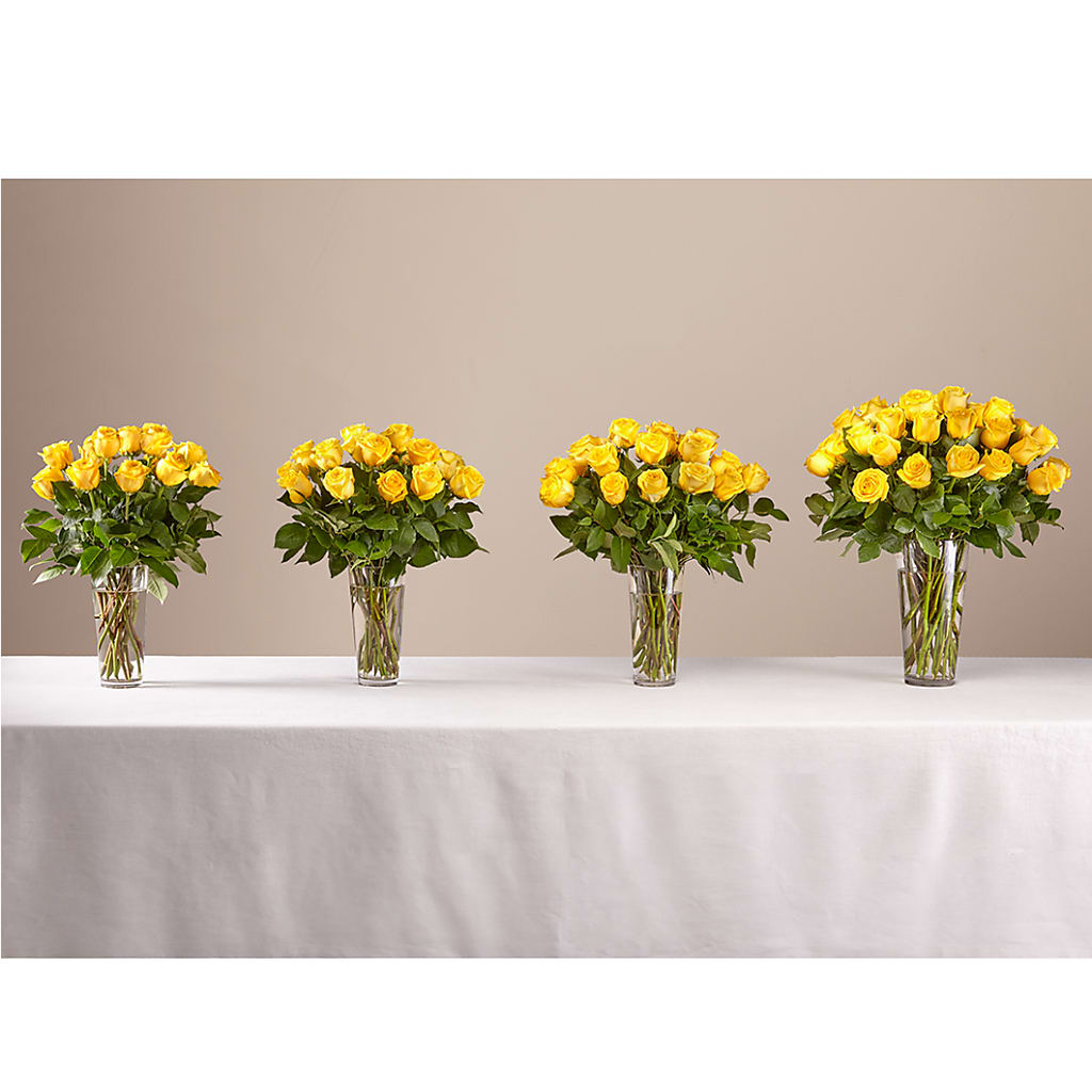 Long Stem Yellow Rose Bouquet –  Wade Florists Llc, Saint Louis MO