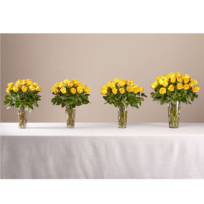 Long Stem Yellow Rose Bouquet –  Wade Florists Llc, Saint Louis MO