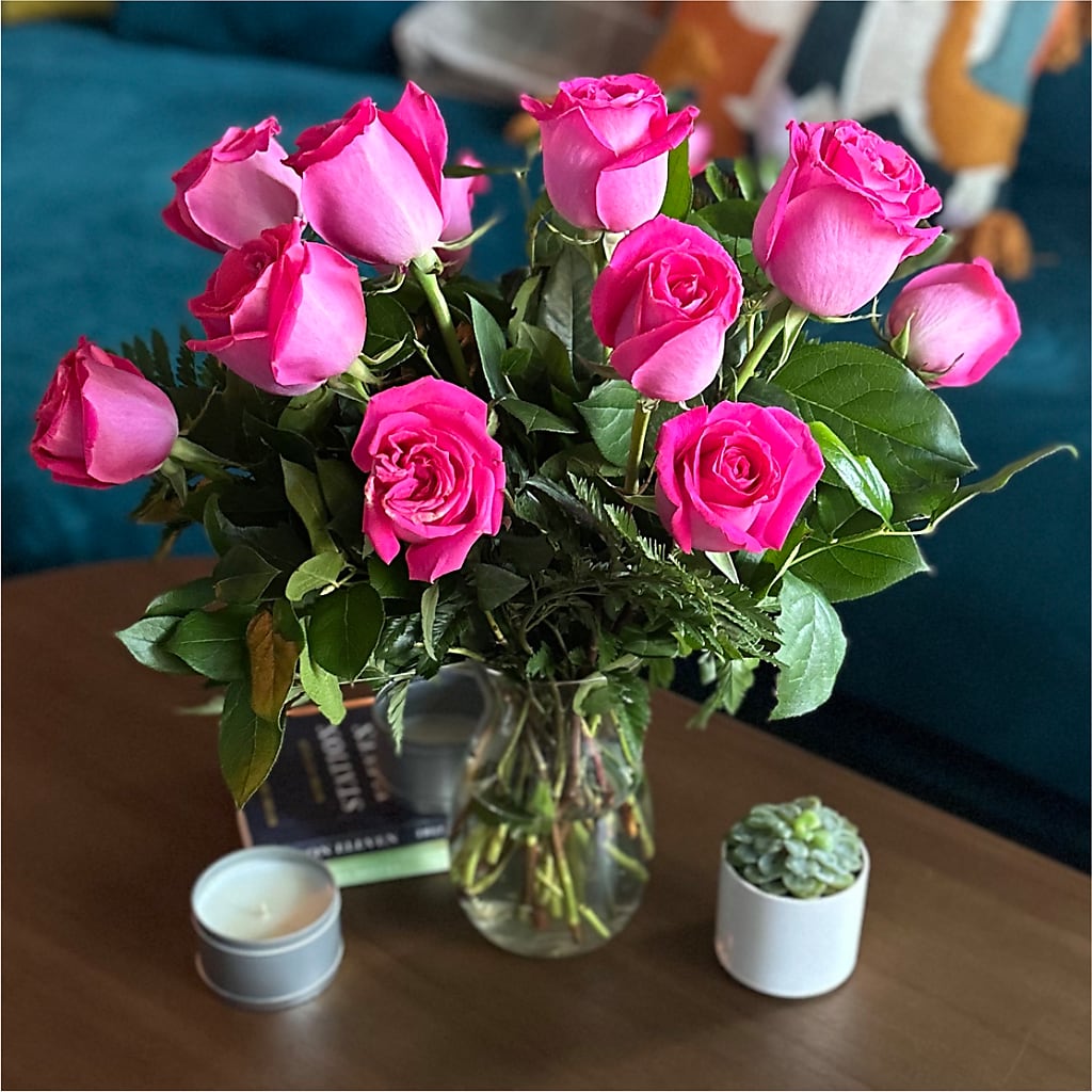 Long Stem Pink Rose Bouquet –  Wade Florists Llc, Saint Louis MO