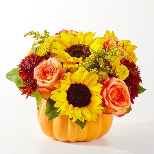 Golden Gourd Pumpkin Bouquet –  Wade Florists Llc, Saint Louis MO