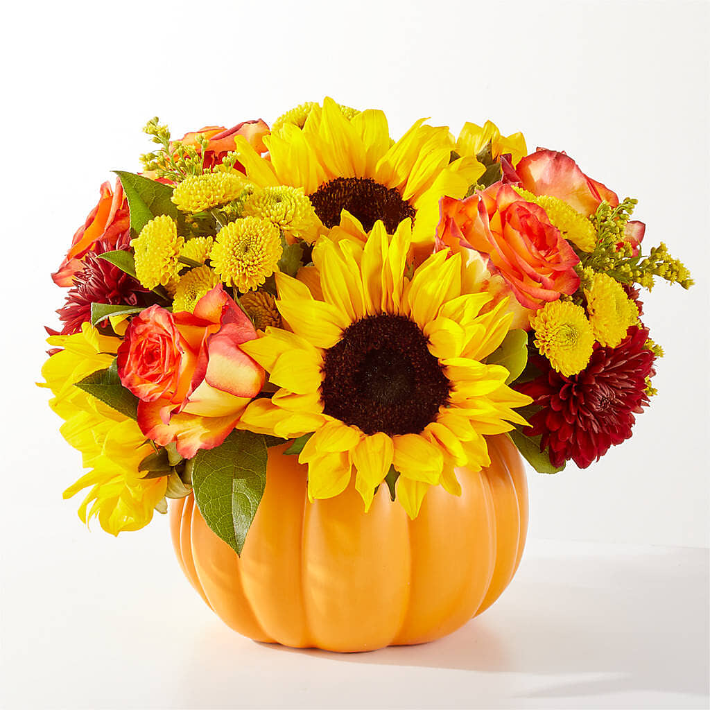 Golden Gourd Pumpkin Bouquet –  Wade Florists Llc, Saint Louis MO